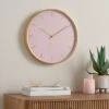 Dunelm Aluminium Pink 40cm Silent Clock 1 Dunelm Aluminium Pink 40cm Silent Clock -Cool Decoration 30728532