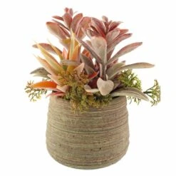 Dunelm Churchgate Artificial Flocked Succulent Garden 9 Dunelm Churchgate Artificial Flocked Succulent Garden -Cool Decoration 30730202 alt03