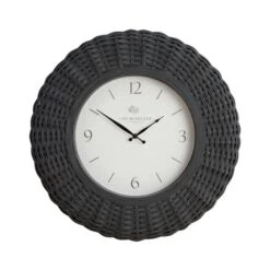 Dunelm Churchgate Wicker Silent Clock 7 Dunelm Churchgate Wicker Silent Clock -Cool Decoration 30739763 alt03