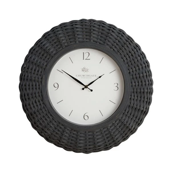 Dunelm Churchgate Wicker Silent Clock 5 Dunelm Churchgate Wicker Silent Clock - Image 3