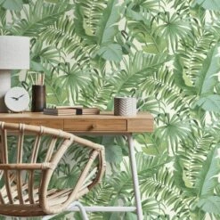 Fine Décor Wallpaper Tropical Maui Green Wallpaper -Cool Decoration 30747095 alt03
