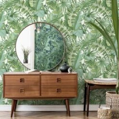 Fine Décor Wallpaper Tropical Maui Green Wallpaper -Cool Decoration 30747095 alt04
