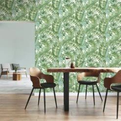Fine Décor Wallpaper Tropical Maui Green Wallpaper -Cool Decoration 30747095 alt05