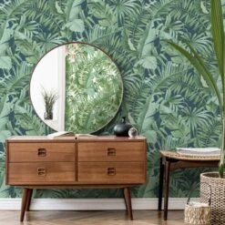 Fine Décor Wallpaper Tropical Navy Maui Wallpaper -Cool Decoration 30747096 alt05