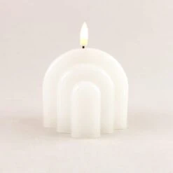 Dunelm Rainbow Curve LED Candle White 7 Dunelm Rainbow Curve LED Candle White -Cool Decoration 30752270 alt02