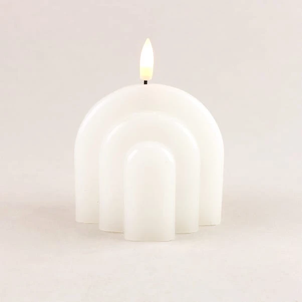 Dunelm Rainbow Curve LED Candle White 5 Dunelm Rainbow Curve LED Candle White - Image 3