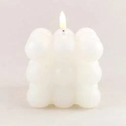 Dunelm Bubble LED Candle White 7 Dunelm Bubble LED Candle White -Cool Decoration 30752271 alt02