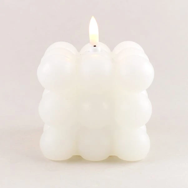 Dunelm Bubble LED Candle White 5 Dunelm Bubble LED Candle White - Image 3
