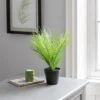 Dunelm Artificial Parlour Plant In Black Pot 30cm -Cool Decoration 30752433