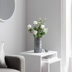 Dunelm Florals Forever Roses And Eucalyptus Bouquet