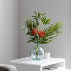 Dunelm Florals Forever Tropical Banksia And Foliage Bouquet -Cool Decoration 30753321 alt02
