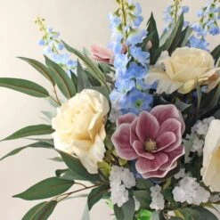 Dunelm Florals Forever Camila Delphinium Bouquet Large 78cm -Cool Decoration 30755610 alt01