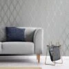 Platinum Rosco Foil Wave Silver Wallpaper -Cool Decoration 30756993