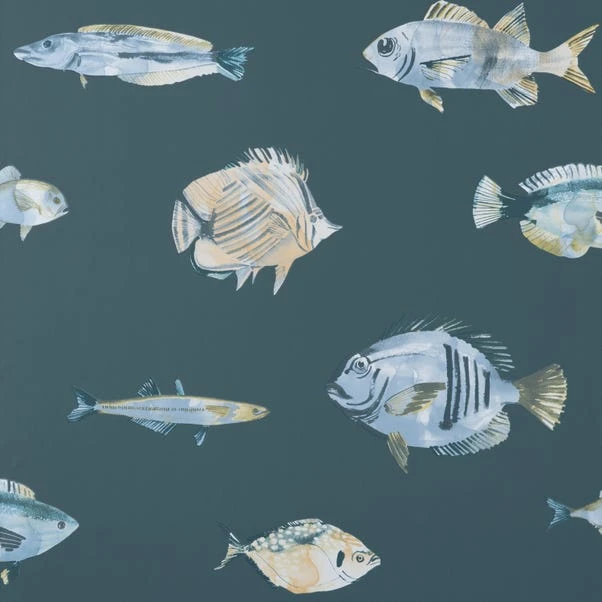 Dunelm Watercolour Fish Wallpaper 4 Dunelm Watercolour Fish Wallpaper - Image 2