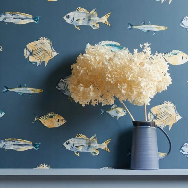 Dunelm Watercolour Fish Wallpaper 7 Dunelm Watercolour Fish Wallpaper - Image 5