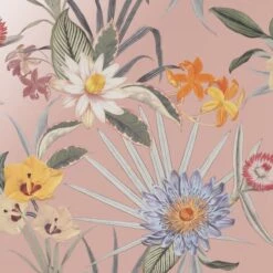 Dunelm Tropical Floral Blush Wallpaper -Cool Decoration 30757412 alt01