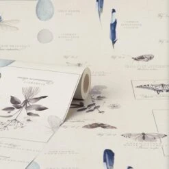 Natural History Museum Nature’s Study White Wallpaper -Cool Decoration 30757434 alt02