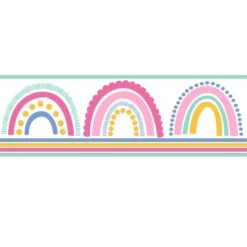 Dunelm Rainbow Wallpaper Border -Cool Decoration 30757451 alt02