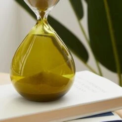 Elements Sculpted Green Sand Timer -Cool Decoration 30764869 alt01