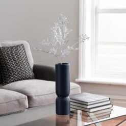 Dunelm Artificial Maidenhair Fern Silver 75cm