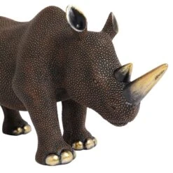 Dunelm Luxe Traveller Rhino Sculpture 36CM -Cool Decoration 30765960 alt03