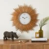 Dunelm Luxe Traveller Starburst Clock 60cm -Cool Decoration 30766814