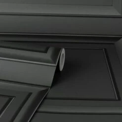 Dunelm Square Panel Black Wallpaper -Cool Decoration 30769102 alt02