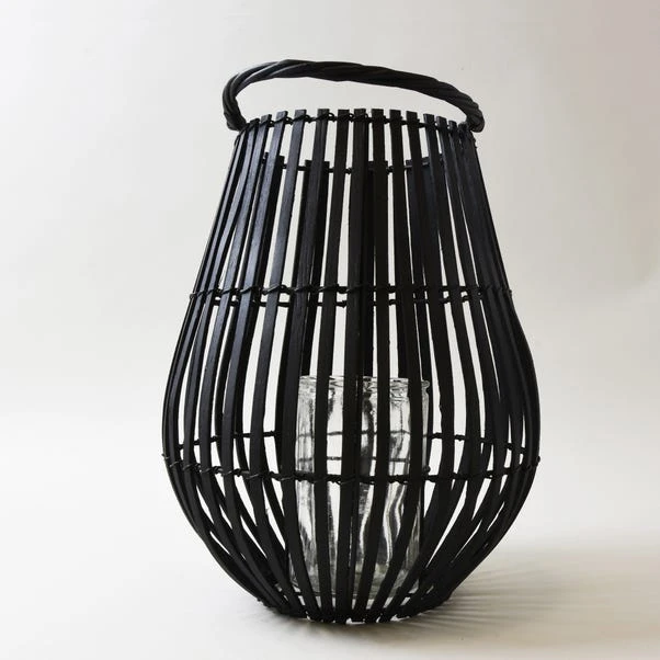 Dunelm Black Bamboo Large Lantern 3 Dunelm Black Bamboo Large Lantern