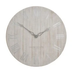 Churchgate Distressed Wooden 60cm Clock Cream -Cool Decoration 30769195 alt02