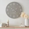 Churchgate Distressed Wooden 80cm Clock Grey