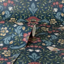 Dunelm Ruskin Navy Wallpaper 9 Dunelm Ruskin Navy Wallpaper -Cool Decoration 30770287 alt02