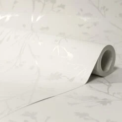 Dunelm Ivory Sprig Natural Wallpaper