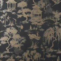 Dunelm Watercolour Scene Raven Wallpaper -Cool Decoration 30776364 alt01