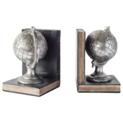 Cedar & Sage Broomfield Pair Of Globe Bookends -Cool Decoration 30777428 alt02