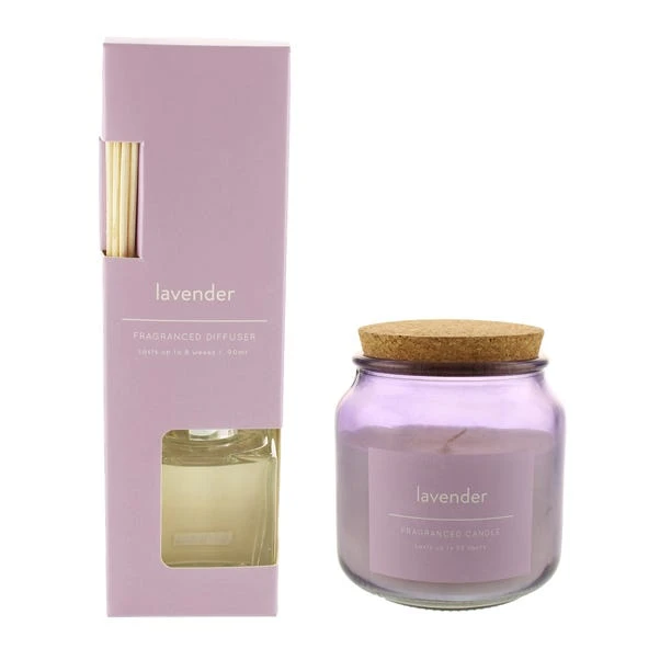 Dunelm Lavender Diffuser And Candle Set 4 Dunelm Lavender Diffuser And Candle Set - Image 2