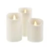 Dunelm Set Of 3 Cosy Cashmere LED Candles -Cool Decoration 30779641