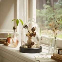 Dunelm Black Mango Wood Cloche -Cool Decoration 30779657 alt01