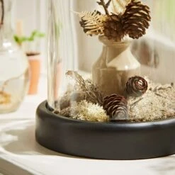 Dunelm Black Mango Wood Cloche -Cool Decoration 30779657 alt03