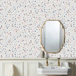 Brewster Terrazzo Multi Self Adhesive Wallpaper -Cool Decoration 30780886 alt07