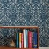 NuWallpaper Bohemian Damask Indigo Self Adhesive Wallpaper 2 NuWallpaper Bohemian Damask Indigo Self Adhesive Wallpaper -Cool Decoration 30782408