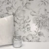 Crown Wallpaper Lucia Silver Floral Wallpaper -Cool Decoration 30782429
