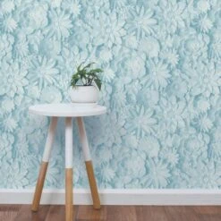 Fine Décor Wallpaper Dimensions Teal Floral 3D Wallpaper