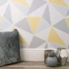 Fine Décor Wallpaper Apex Geo Sidewall Yellow Wallpaper -Cool Decoration 30782451