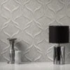 Fine Décor Wallpaper Milano Wave Grey Vinyl Wallpaper -Cool Decoration 30782509