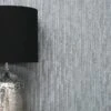 Crown Wallpaper Bergamo Leather Texture Dark Grey And Silver Vinyl Wallpaper -Cool Decoration 30782580