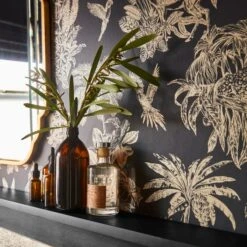 Dunelm Amazonia Gold And Charcoal Wallpaper -Cool Decoration 30782878 alt04