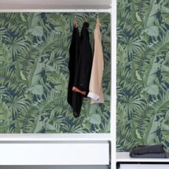 NuWallpaper Nu Wall Self Adhesive Maui Navy Wallpaper 13 NuWallpaper Nu Wall Self Adhesive Maui Navy Wallpaper -Cool Decoration 30782983 alt05