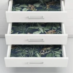 NuWallpaper Nu Wall Self Adhesive Jungle Luxe Navy Wallpaper -Cool Decoration 30782986 alt03