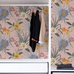 NuWallpaper Nu Wall Self Adhesive Tropical Floral Pink Wallpaper -Cool Decoration 30782989 alt05