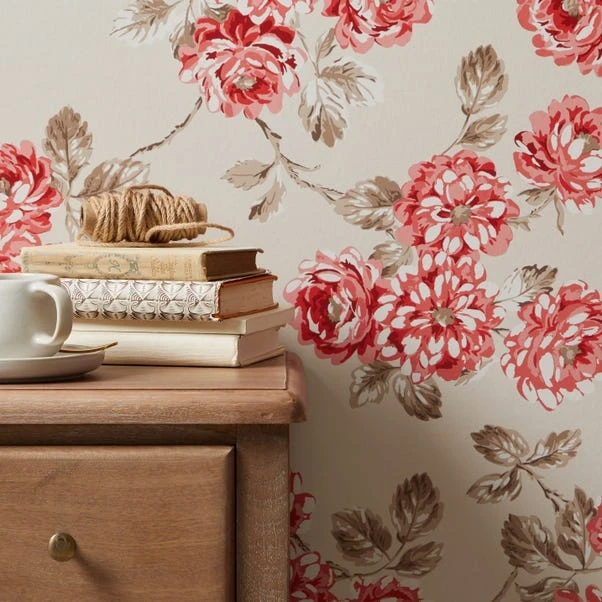 Dunelm Ashbourne Red Wallpaper 7 Dunelm Ashbourne Red Wallpaper - Image 5